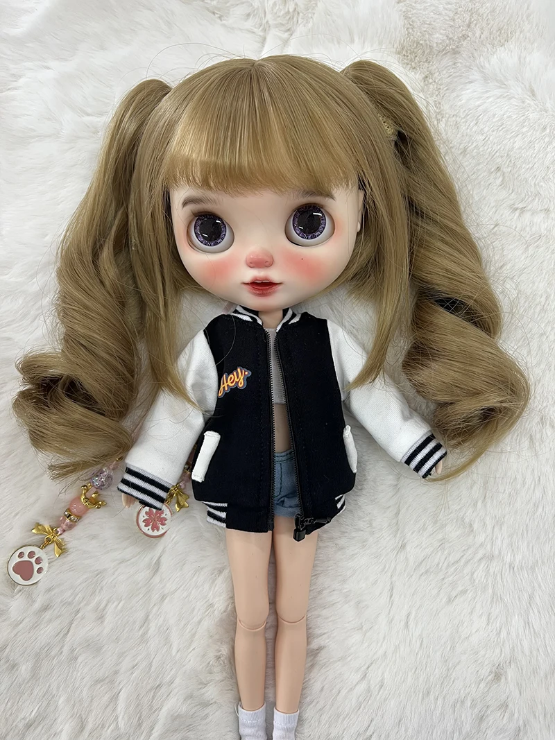 Blyth Clothing Fashion Jacket Casual Jacket Baseball Coat for Azone OB22 OB24 YMY Body Licca Ob27 YMY Doll Accessories