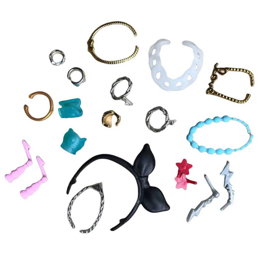 Original 1/6 Doll Headbands Crowns Earrings Necklace Watches Skirt Colorful Doll Cute Decors DIY Doll Parts Accessories