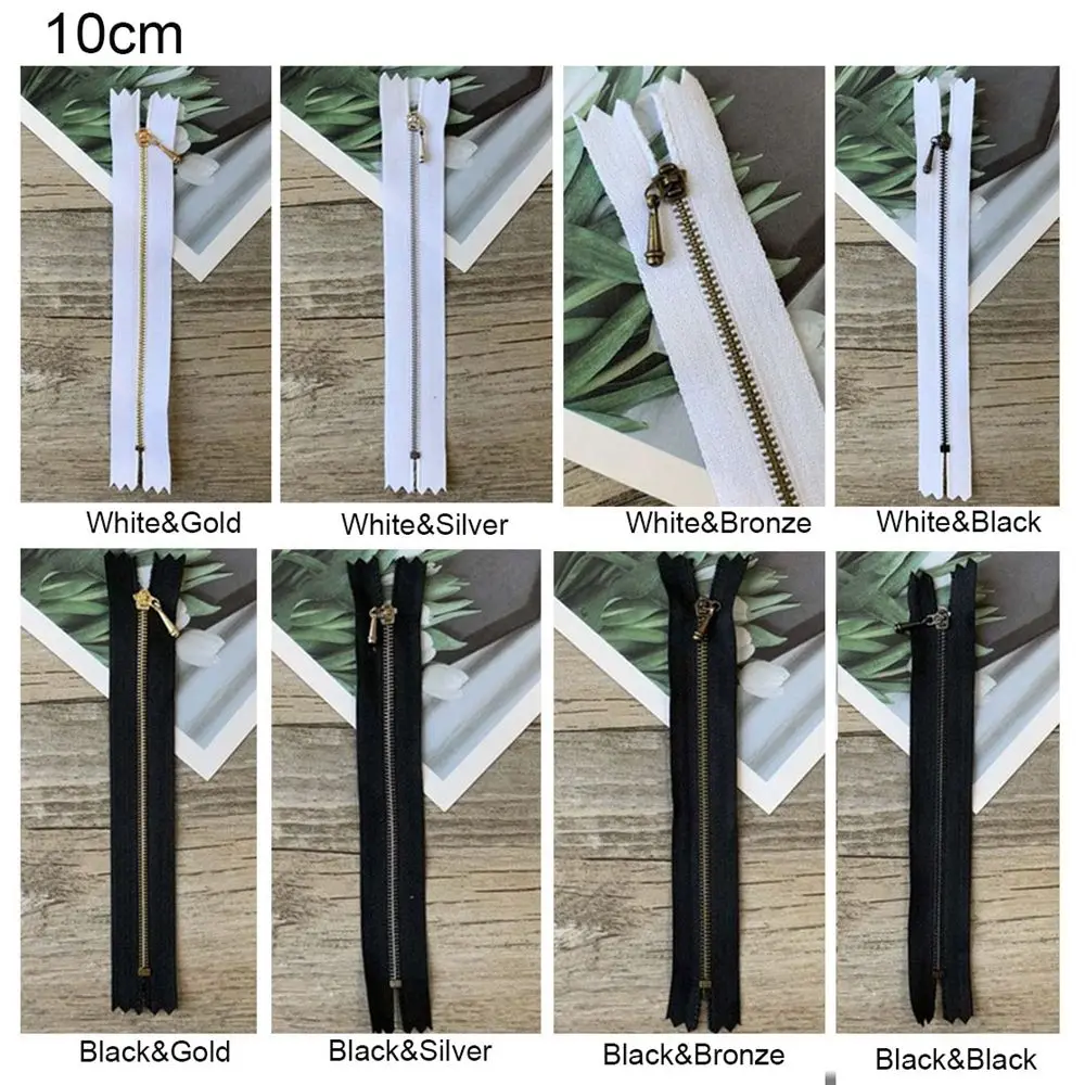 Doll Clothing Zipper Mini Zipper DIY Handmade Sewing Scrapbooking Garment Applique DIY Doll Clothes Accessory Length 10cm/12cm