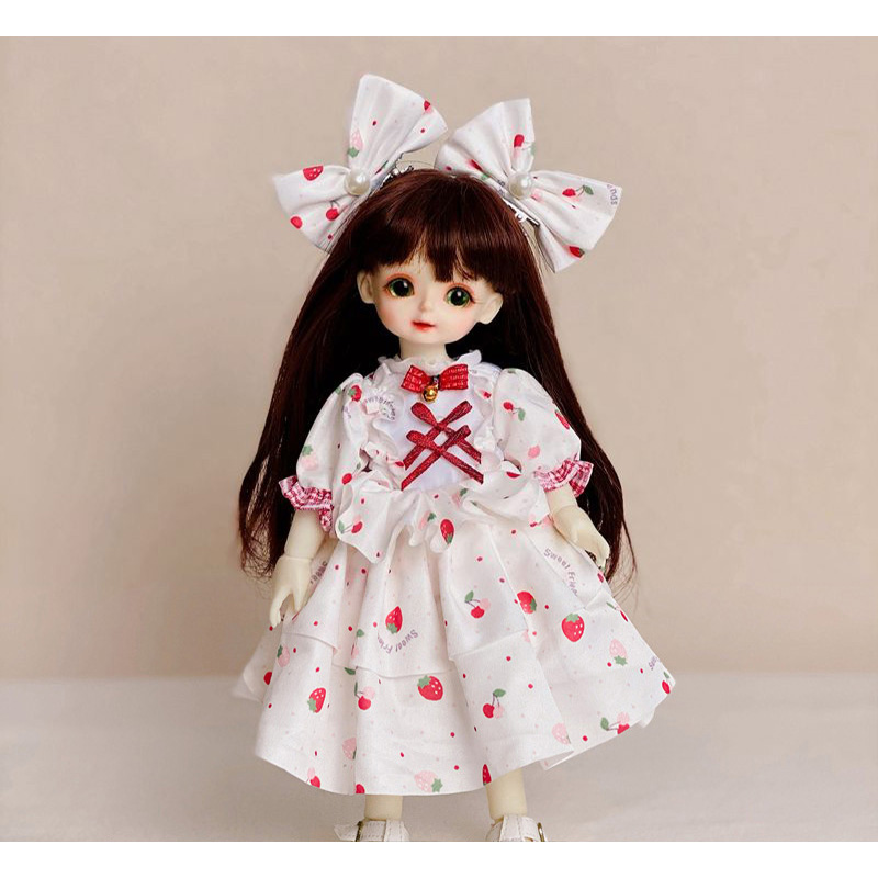 30cm Doll Clothes 1/6 Bjd Doll Clothes Lolita Style Princess Dress Up Clothes Accessories Toy Set Girls Kids Doll Toy Gift