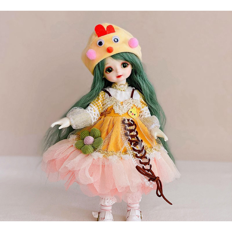 30cm Doll Clothes 1/6 Bjd Doll Clothes Lolita Style Princess Dress Up Clothes Accessories Toy Set Girls Kids Doll Toy Gift