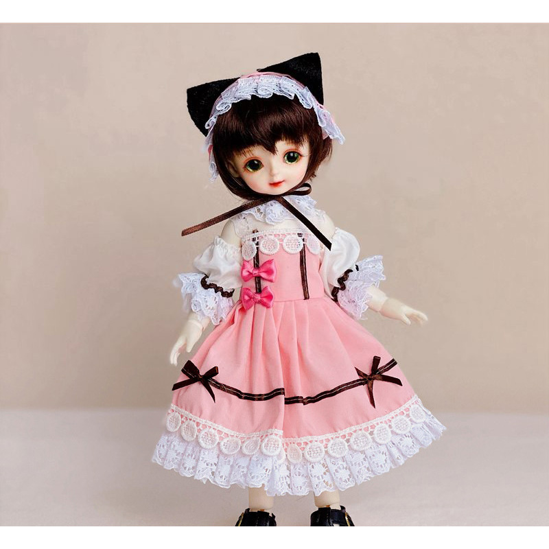30cm Doll Clothes 1/6 Bjd Doll Clothes Lolita Style Princess Dress Up Clothes Accessories Toy Set Girls Kids Doll Toy Gift