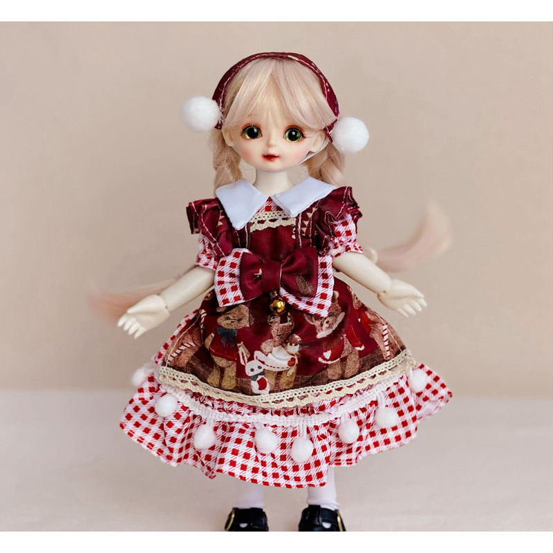 30cm Doll Clothes 1/6 Bjd Doll Clothes Lolita Style Princess Dress Up Clothes Accessories Toy Set Girls Kids Doll Toy Gift