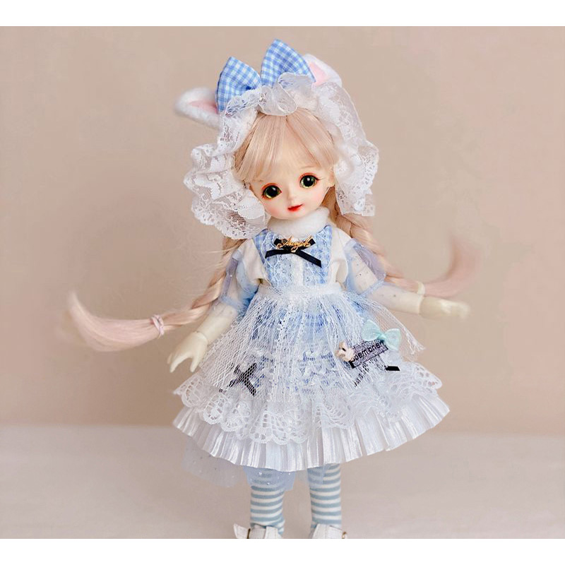 30cm Doll Clothes 1/6 Bjd Doll Clothes Lolita Style Princess Dress Up Clothes Accessories Toy Set Girls Kids Doll Toy Gift