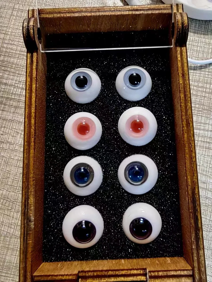 BJD Glass Eyes Ball 12MM 14MM 16MM Doll Eyes Fit For 1/6 1/4 1/3 BJD Doll Handmade Doll Eyes DIY Accessories For Girl Gift