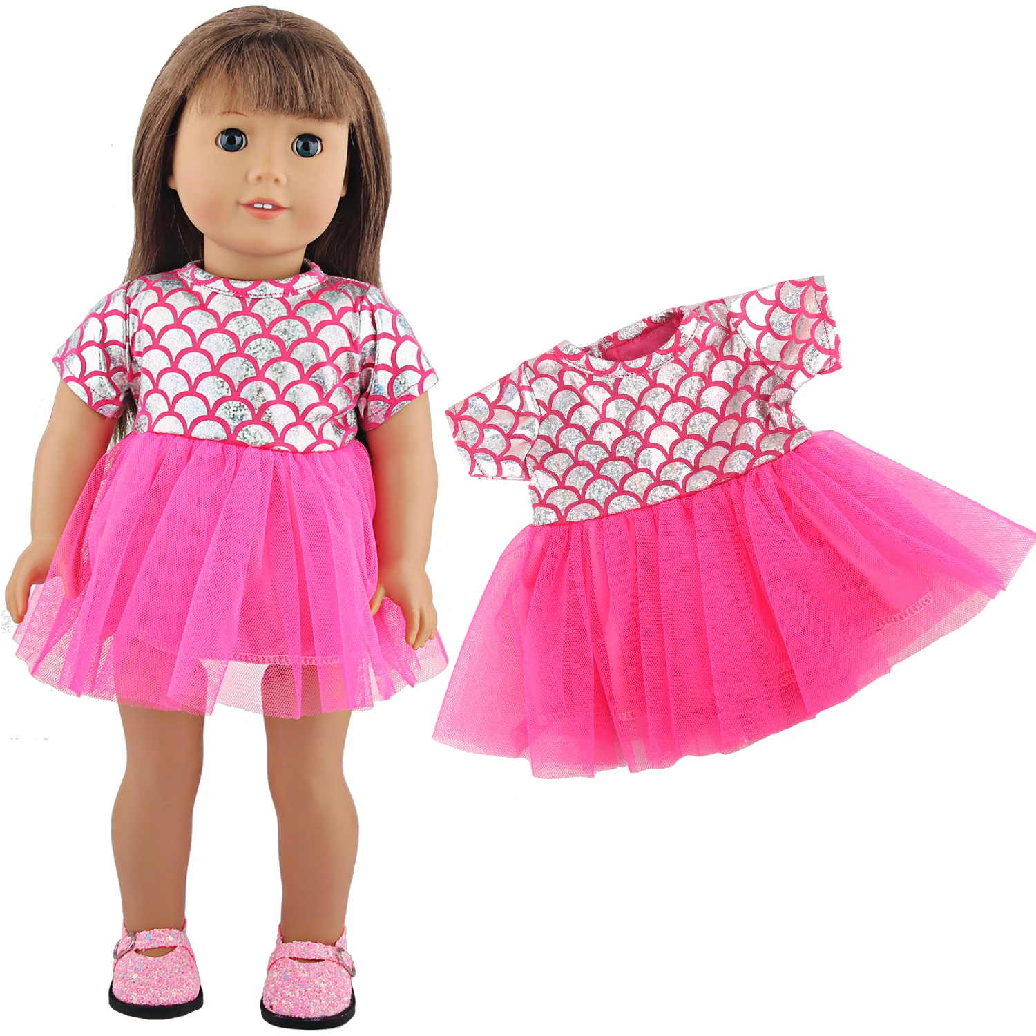 Lovely Yarn Skirt Series Doll Accessories Dress Uniclorn Fawn Kitten Heart Clothes For 18 Inch Dolls 43cm Baby New Born Doll Toy