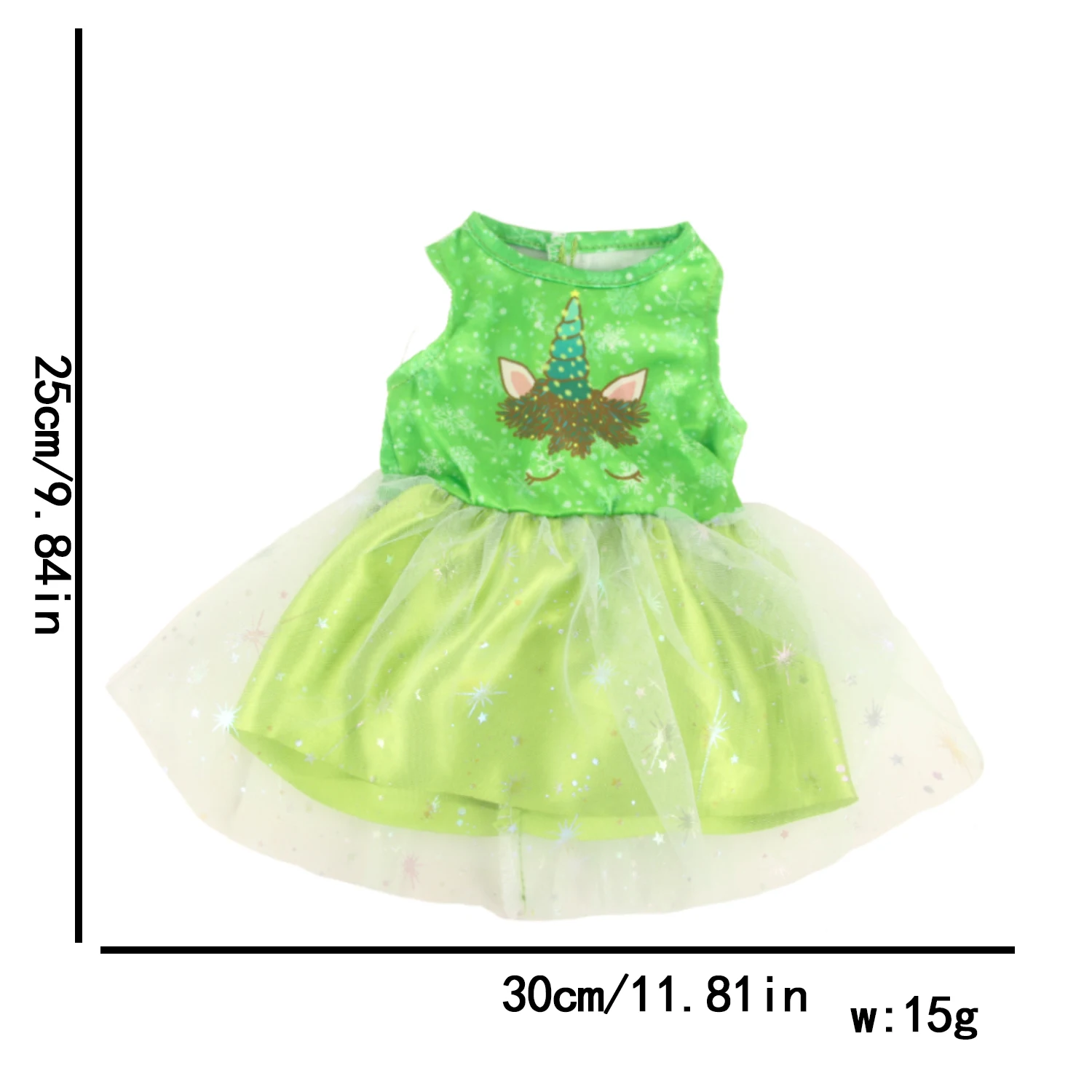 Lovely Yarn Skirt Series Doll Accessories Dress Uniclorn Fawn Kitten Heart Clothes For 18 Inch Dolls 43cm Baby New Born Doll Toy