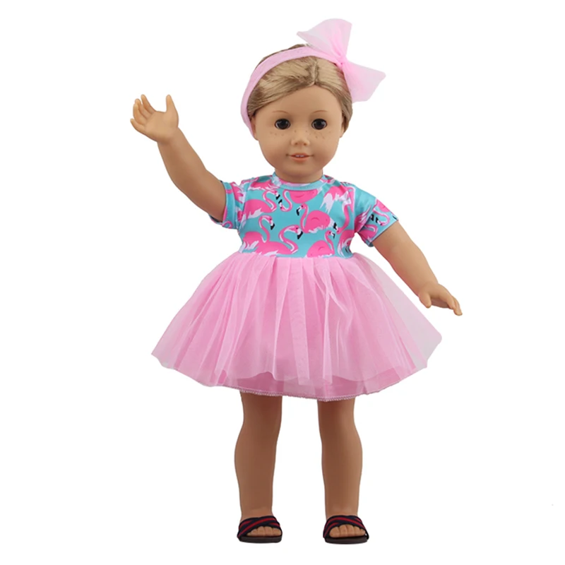 Lovely Yarn Skirt Series Doll Accessories Dress Uniclorn Fawn Kitten Heart Clothes For 18 Inch Dolls 43cm Baby New Born Doll Toy