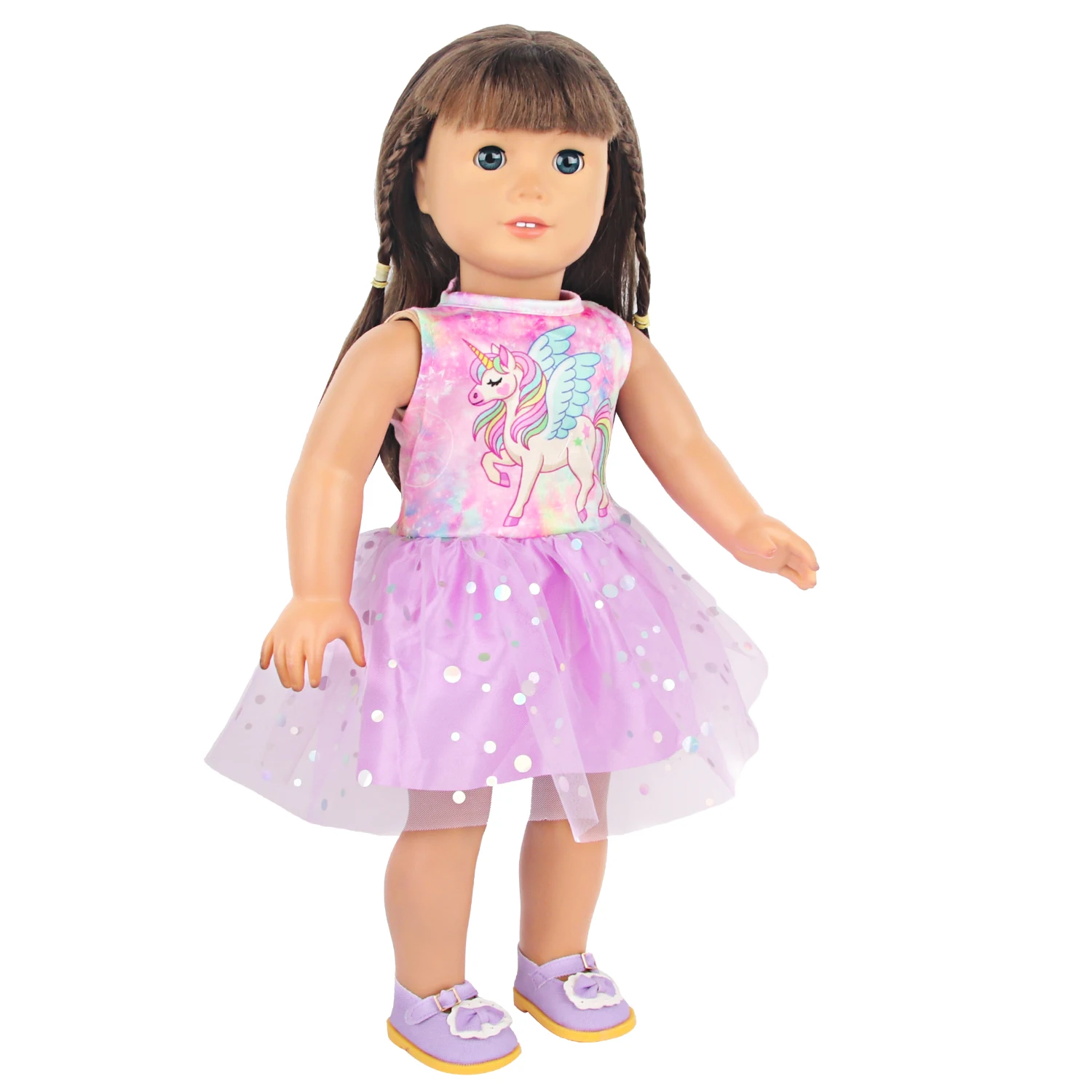 Lovely Yarn Skirt Series Doll Accessories Dress Uniclorn Fawn Kitten Heart Clothes For 18 Inch Dolls 43cm Baby New Born Doll Toy