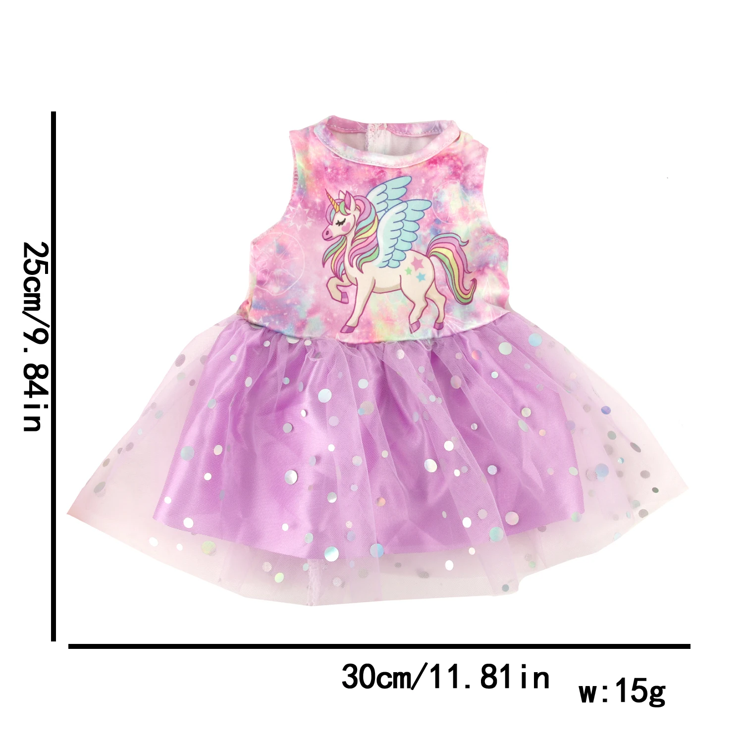 Lovely Yarn Skirt Series Doll Accessories Dress Uniclorn Fawn Kitten Heart Clothes For 18 Inch Dolls 43cm Baby New Born Doll Toy