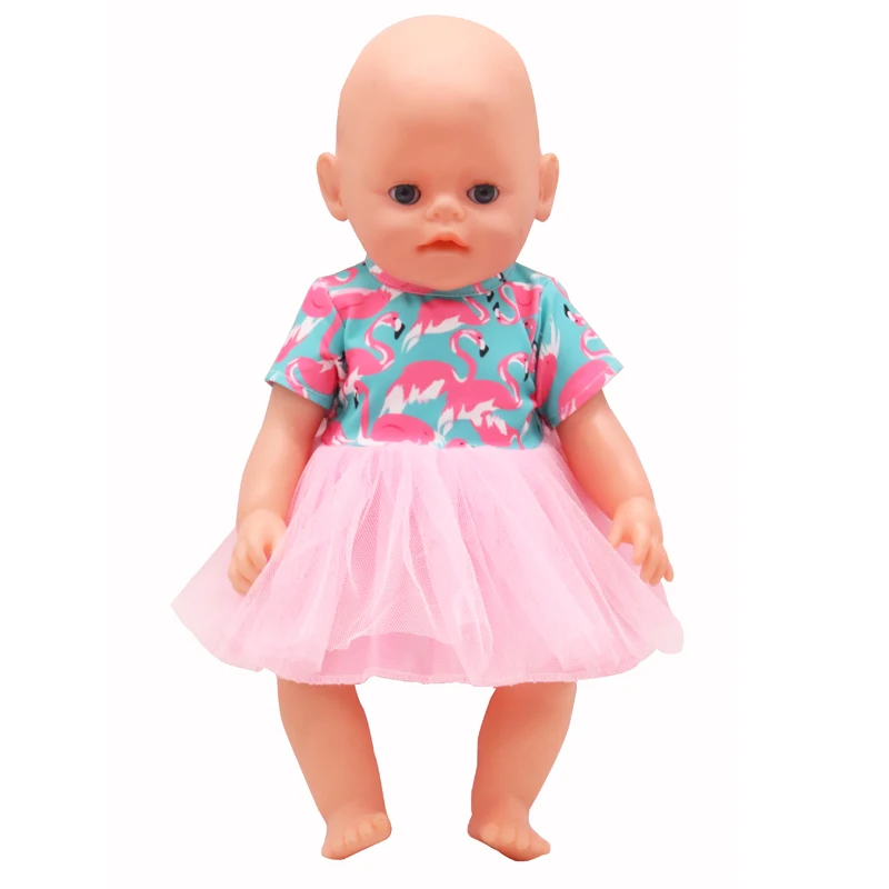 Lovely Yarn Skirt Series Doll Accessories Dress Uniclorn Fawn Kitten Heart Clothes For 18 Inch Dolls 43cm Baby New Born Doll Toy