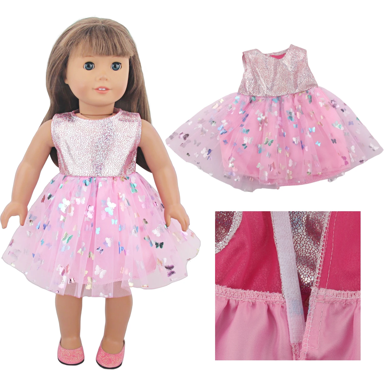 Lovely Yarn Skirt Series Doll Accessories Dress Uniclorn Fawn Kitten Heart Clothes For 18 Inch Dolls 43cm Baby New Born Doll Toy