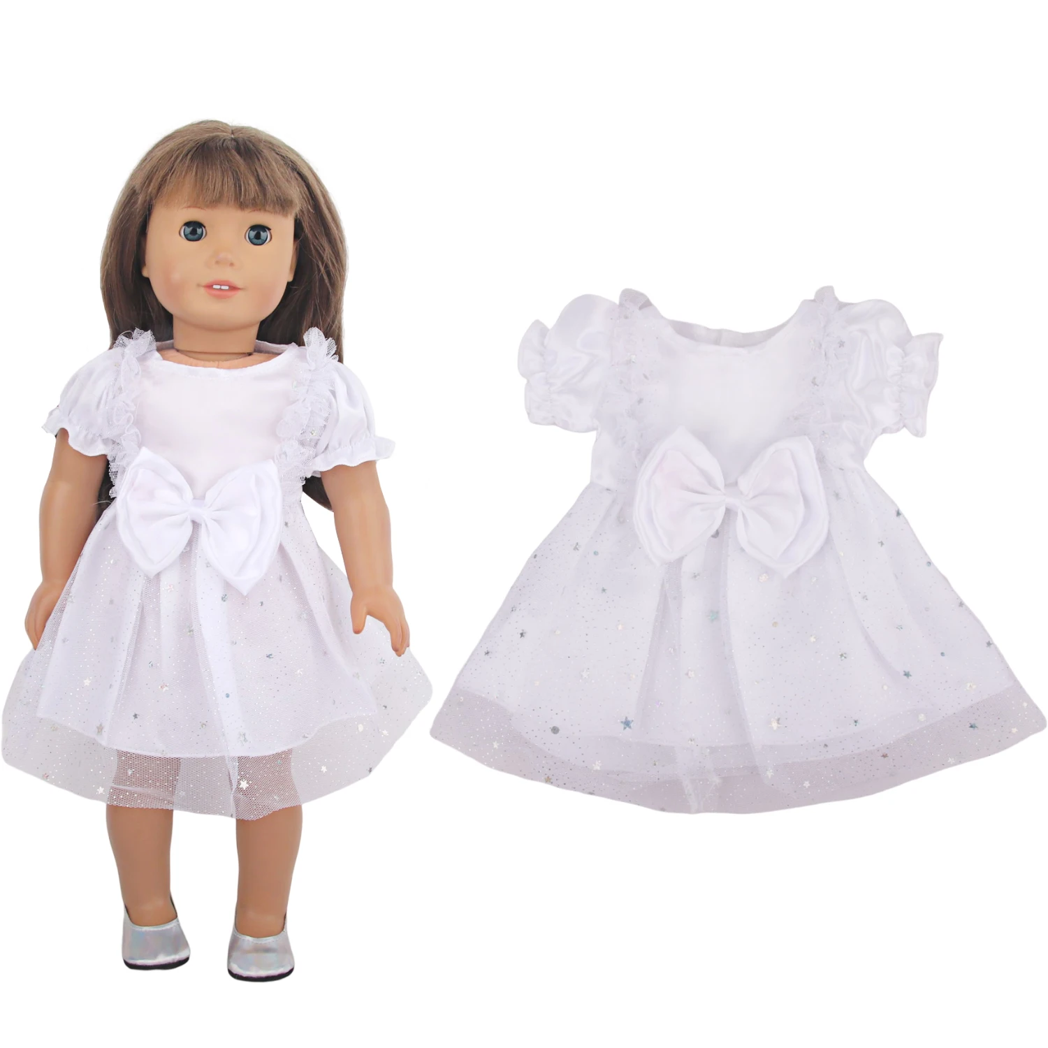 Lovely Yarn Skirt Series Doll Accessories Dress Uniclorn Fawn Kitten Heart Clothes For 18 Inch Dolls 43cm Baby New Born Doll Toy