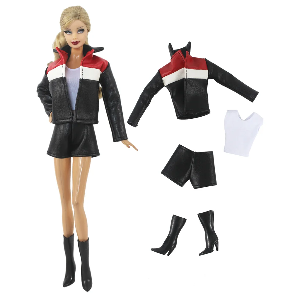 Handmade Babi Clothes Leather Clothing Outfit for 11.5 Inch 30cm Doll BJD Clothes Many Style Gifts for Doll Accessories