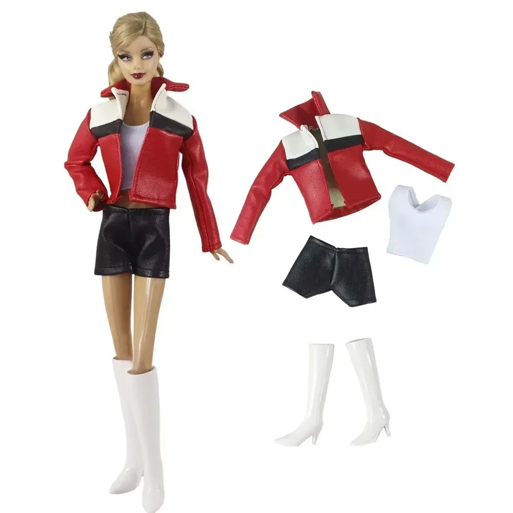 Handmade Babi Clothes Leather Clothing Outfit for 11.5 Inch 30cm Doll BJD Clothes Many Style Gifts for Doll Accessories