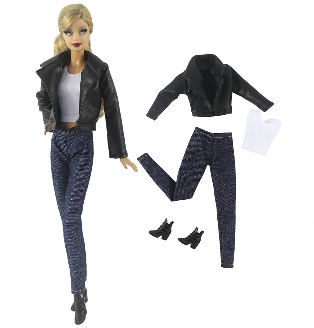 Handmade Babi Clothes Leather Clothing Outfit for 11.5 Inch 30cm Doll BJD Clothes Many Style Gifts for Doll Accessories