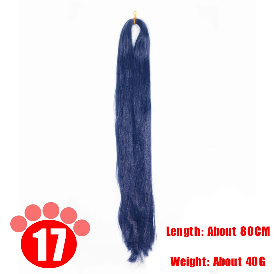 Azure Milk Silk Doll Hair Synthetic Wig 80CM Black Brown Red Hair Transplant Hair Bundle Handmade Wig Material