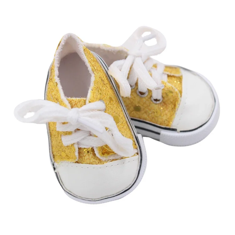 Baby Shoes Toy Hand-Stitched Doll Exquisite Big Diamond Shoes Fit 43 Cm New Born Baby Dolls For Our Generation American Dolls