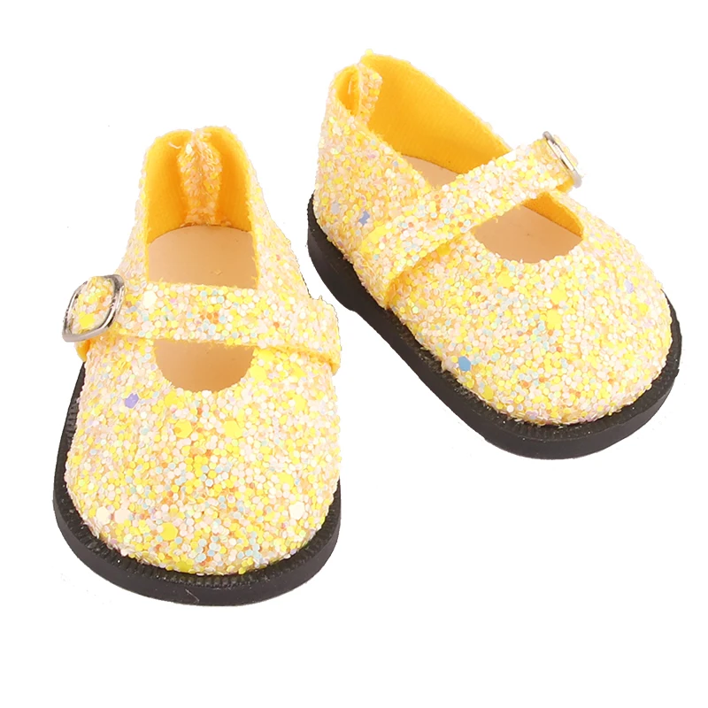 Baby Shoes Toy Hand-Stitched Doll Exquisite Big Diamond Shoes Fit 43 Cm New Born Baby Dolls For Our Generation American Dolls