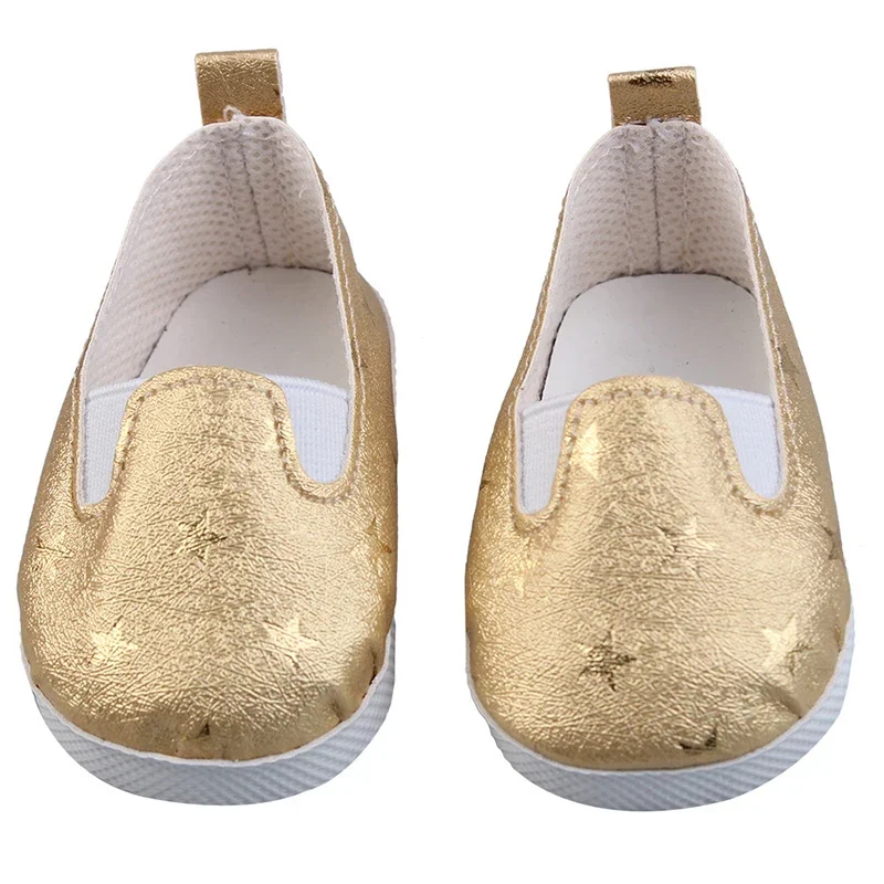Baby Shoes Toy Hand-Stitched Doll Exquisite Big Diamond Shoes Fit 43 Cm New Born Baby Dolls For Our Generation American Dolls