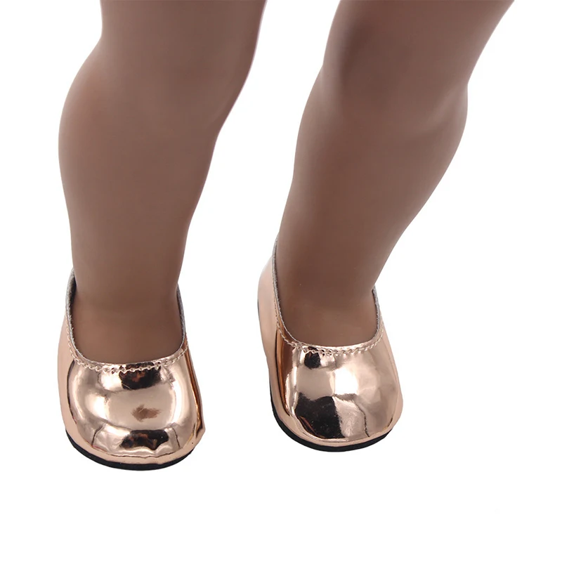 Baby Shoes Toy Hand-Stitched Doll Exquisite Big Diamond Shoes Fit 43 Cm New Born Baby Dolls For Our Generation American Dolls
