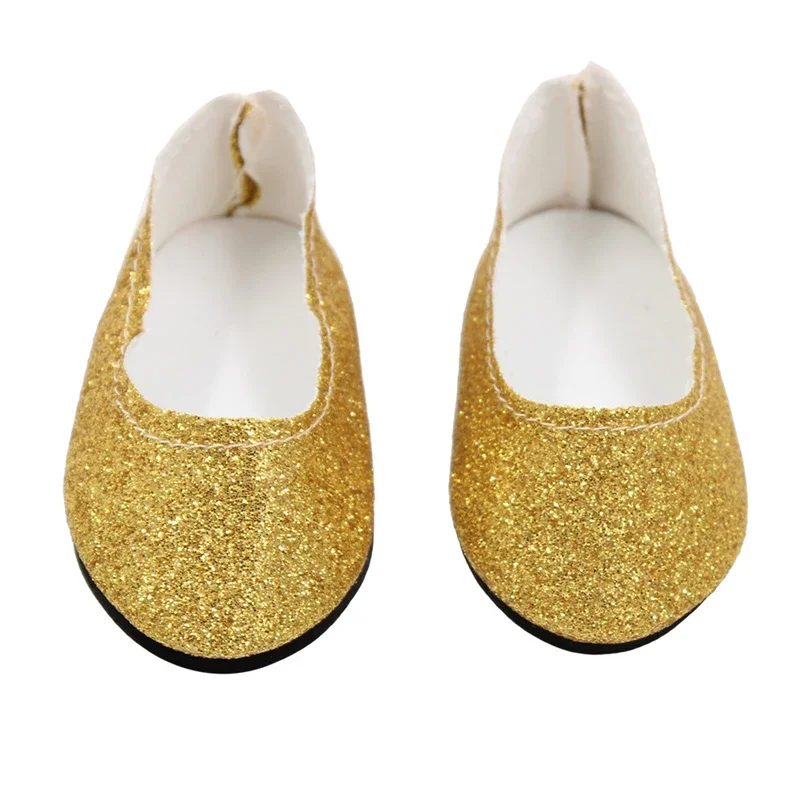 Baby Shoes Toy Hand-Stitched Doll Exquisite Big Diamond Shoes Fit 43 Cm New Born Baby Dolls For Our Generation American Dolls