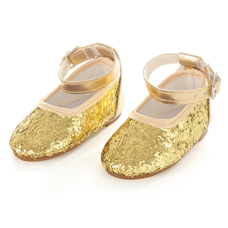 Baby Shoes Toy Hand-Stitched Doll Exquisite Big Diamond Shoes Fit 43 Cm New Born Baby Dolls For Our Generation American Dolls