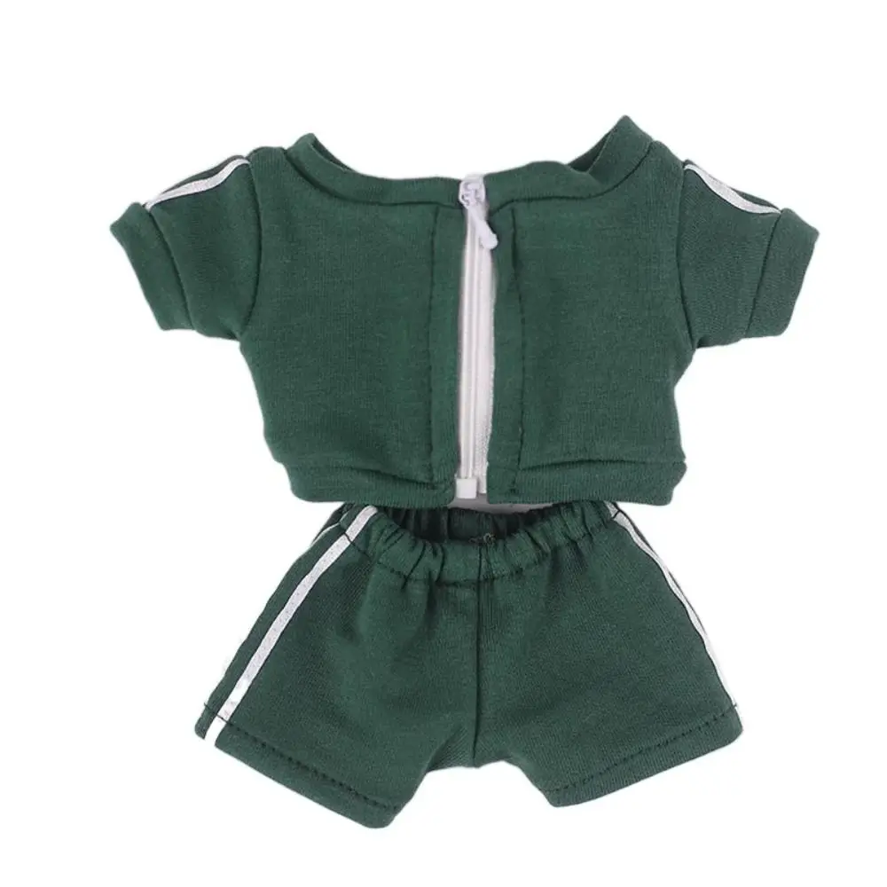 20CM Doll Fashion Sportswear Mini Sports Suit Dolls Clothes Topcoat Trousers Cotton Stuffed DIY Accessories Photo Props Gift