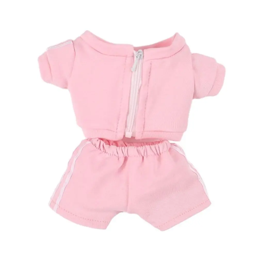 20CM Doll Fashion Sportswear Mini Sports Suit Dolls Clothes Topcoat Trousers Cotton Stuffed DIY Accessories Photo Props Gift