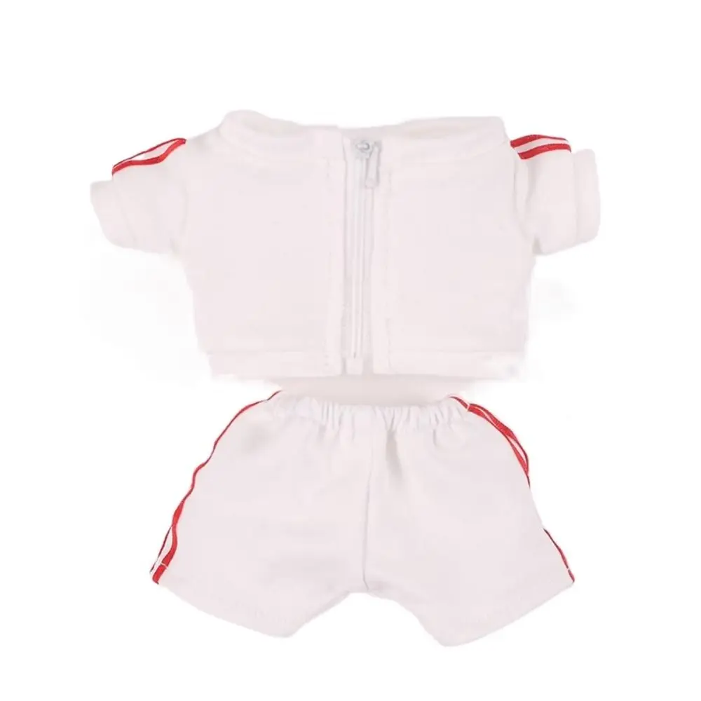 20CM Doll Fashion Sportswear Mini Sports Suit Dolls Clothes Topcoat Trousers Cotton Stuffed DIY Accessories Photo Props Gift