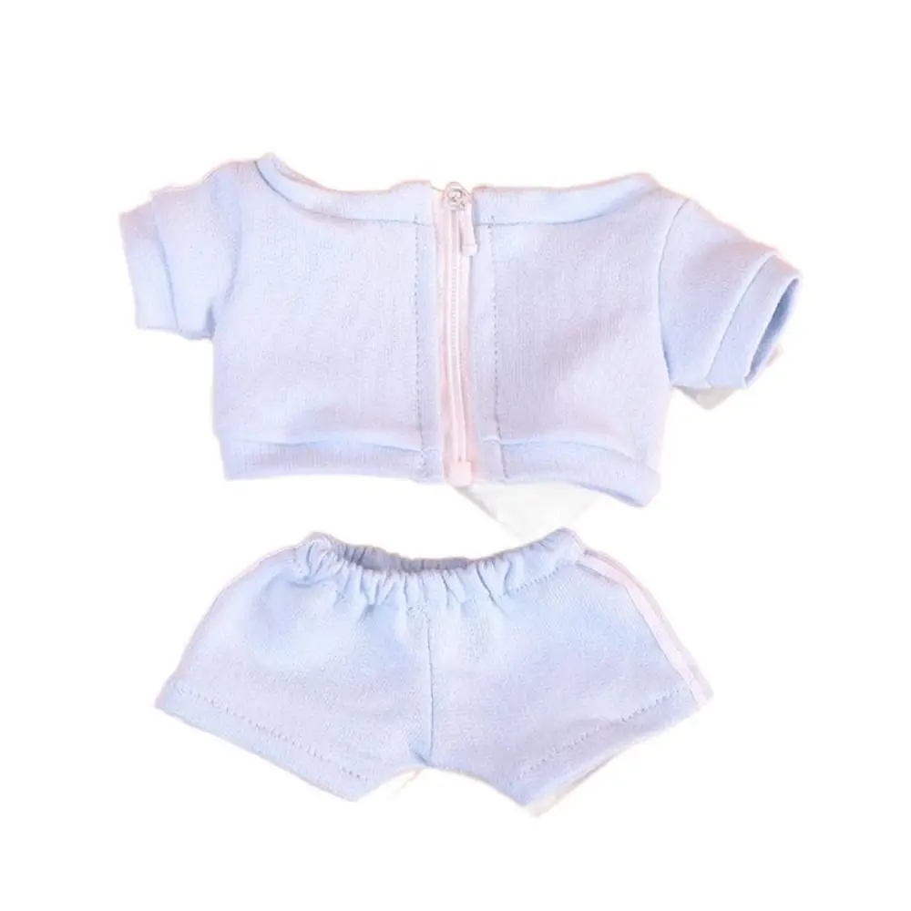 20CM Doll Fashion Sportswear Mini Sports Suit Dolls Clothes Topcoat Trousers Cotton Stuffed DIY Accessories Photo Props Gift
