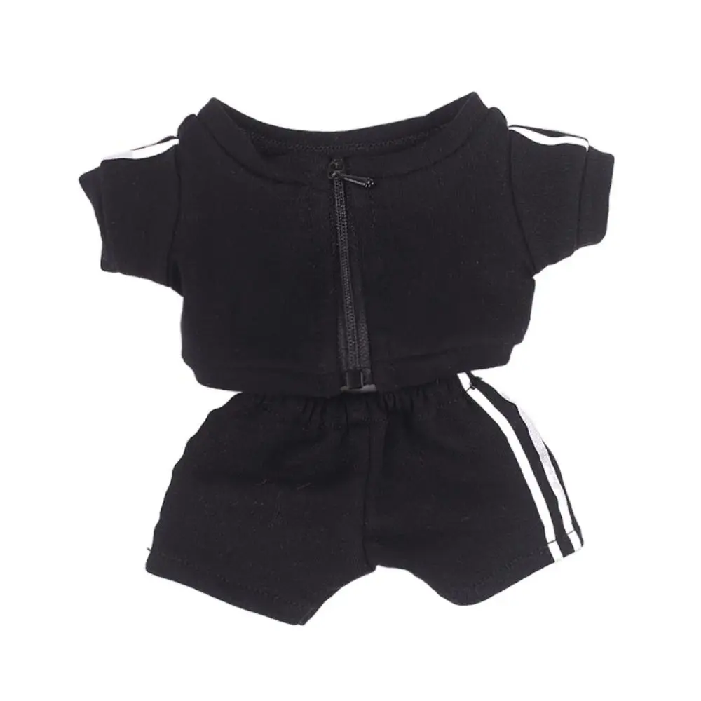 20CM Doll Fashion Sportswear Mini Sports Suit Dolls Clothes Topcoat Trousers Cotton Stuffed DIY Accessories Photo Props Gift