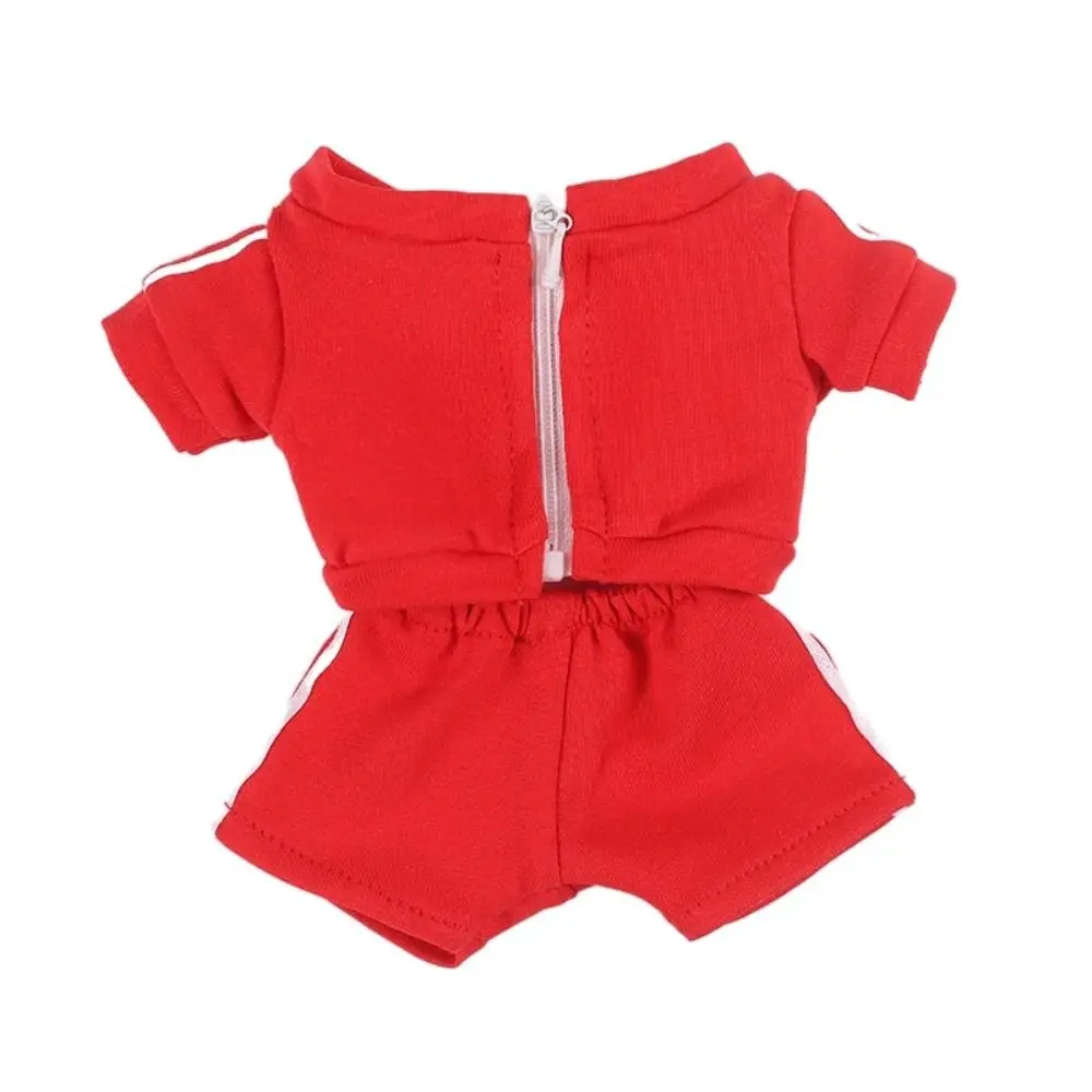 20CM Doll Fashion Sportswear Mini Sports Suit Dolls Clothes Topcoat Trousers Cotton Stuffed DIY Accessories Photo Props Gift