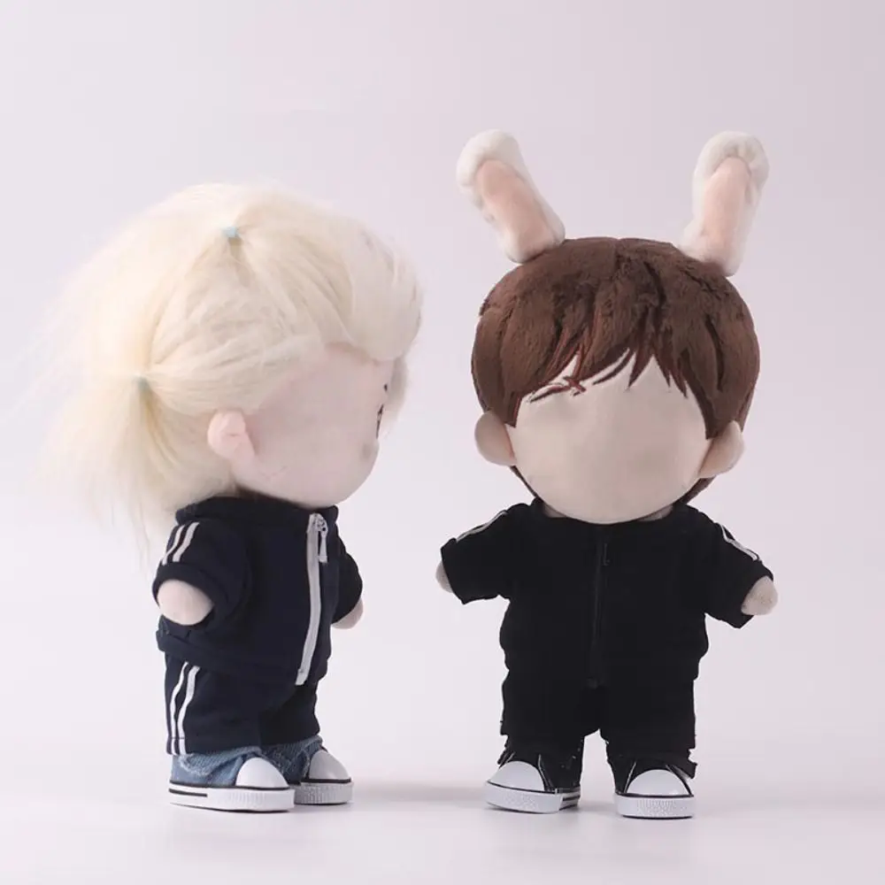 20CM Doll Fashion Sportswear Mini Sports Suit Dolls Clothes Topcoat Trousers Cotton Stuffed DIY Accessories Photo Props Gift