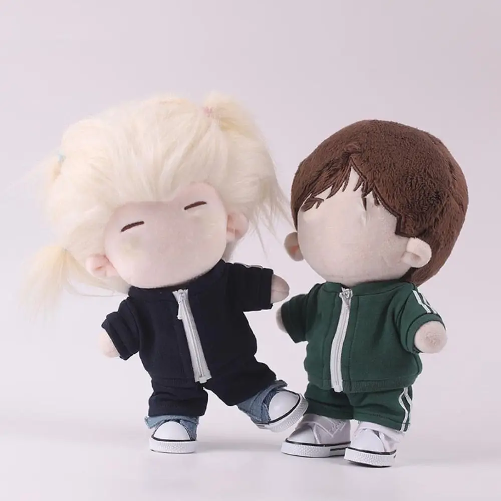 20CM Doll Fashion Sportswear Mini Sports Suit Dolls Clothes Topcoat Trousers Cotton Stuffed DIY Accessories Photo Props Gift