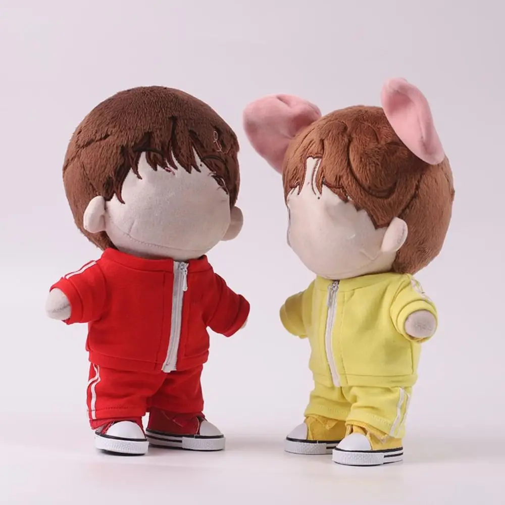 20CM Doll Fashion Sportswear Mini Sports Suit Dolls Clothes Topcoat Trousers Cotton Stuffed DIY Accessories Photo Props Gift