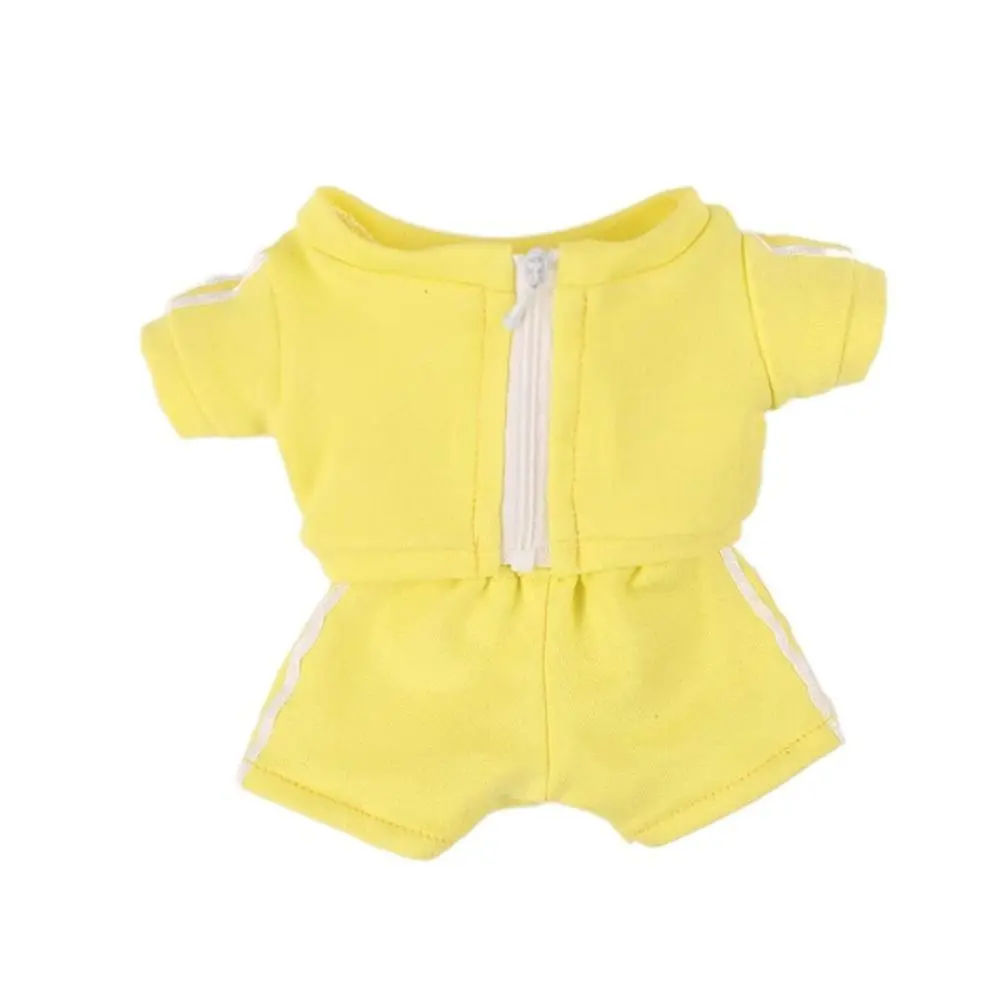 20CM Doll Fashion Sportswear Mini Sports Suit Dolls Clothes Topcoat Trousers Cotton Stuffed DIY Accessories Photo Props Gift