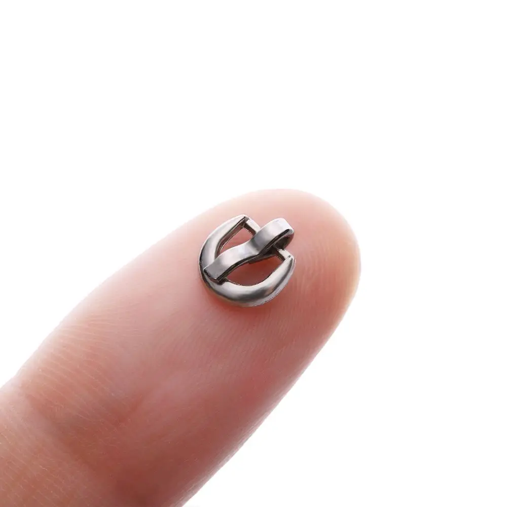 6PCS 7*8MM Mini Tri-glide Buckle Belt Buckle Doll Bag Buckles Ultra-small Diy Doll Buckle Shoes Clothes Accessories