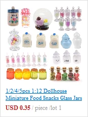 5Pcs/Set 1:12 Dollhouse Miniature Food Mini Tomato Sauce Iced Yogurt Dolls Kitchen Toy