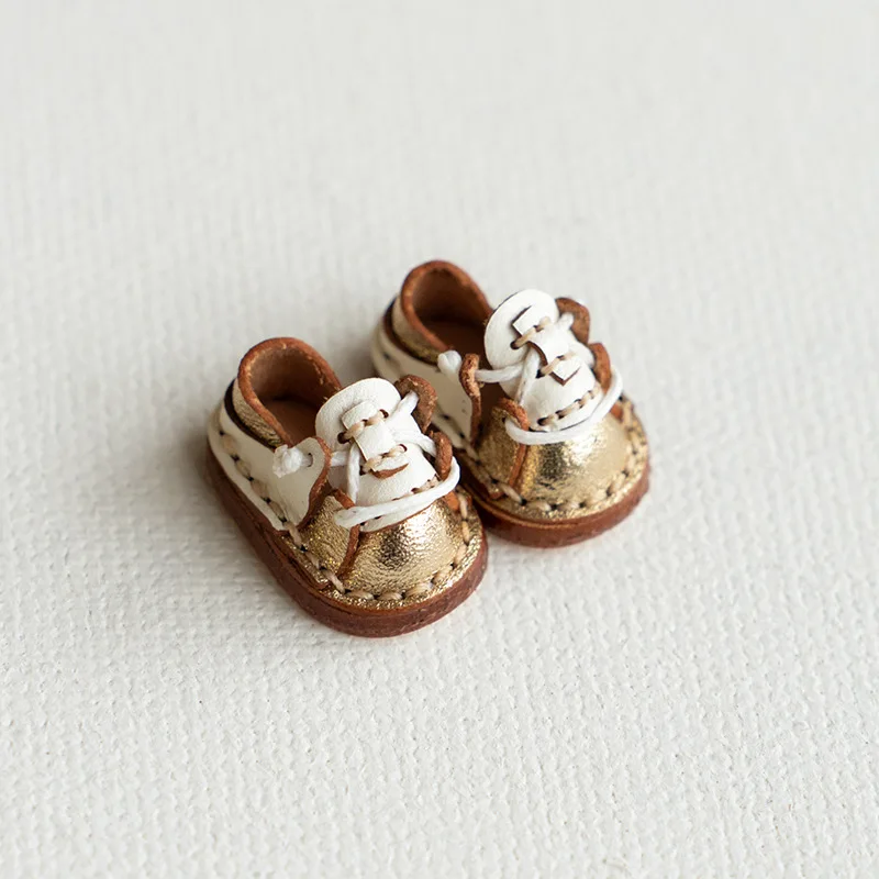 Handmade Color Matching Doll Shoes Fashion Holala Cowhide Flat Shoes For Boy, Obitsu11,Body9, Gsc, Ddf, Nendoroids, 1/12bjd Doll