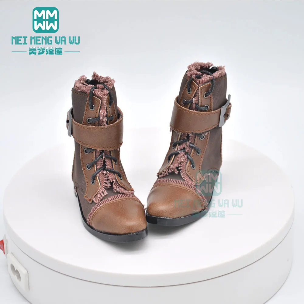 9--11cm Toys Doll Shoes Fits 68--70cm BJD Doll Uncle 1/3 Spherical Joint Doll Pointed Toe Shoes Black White