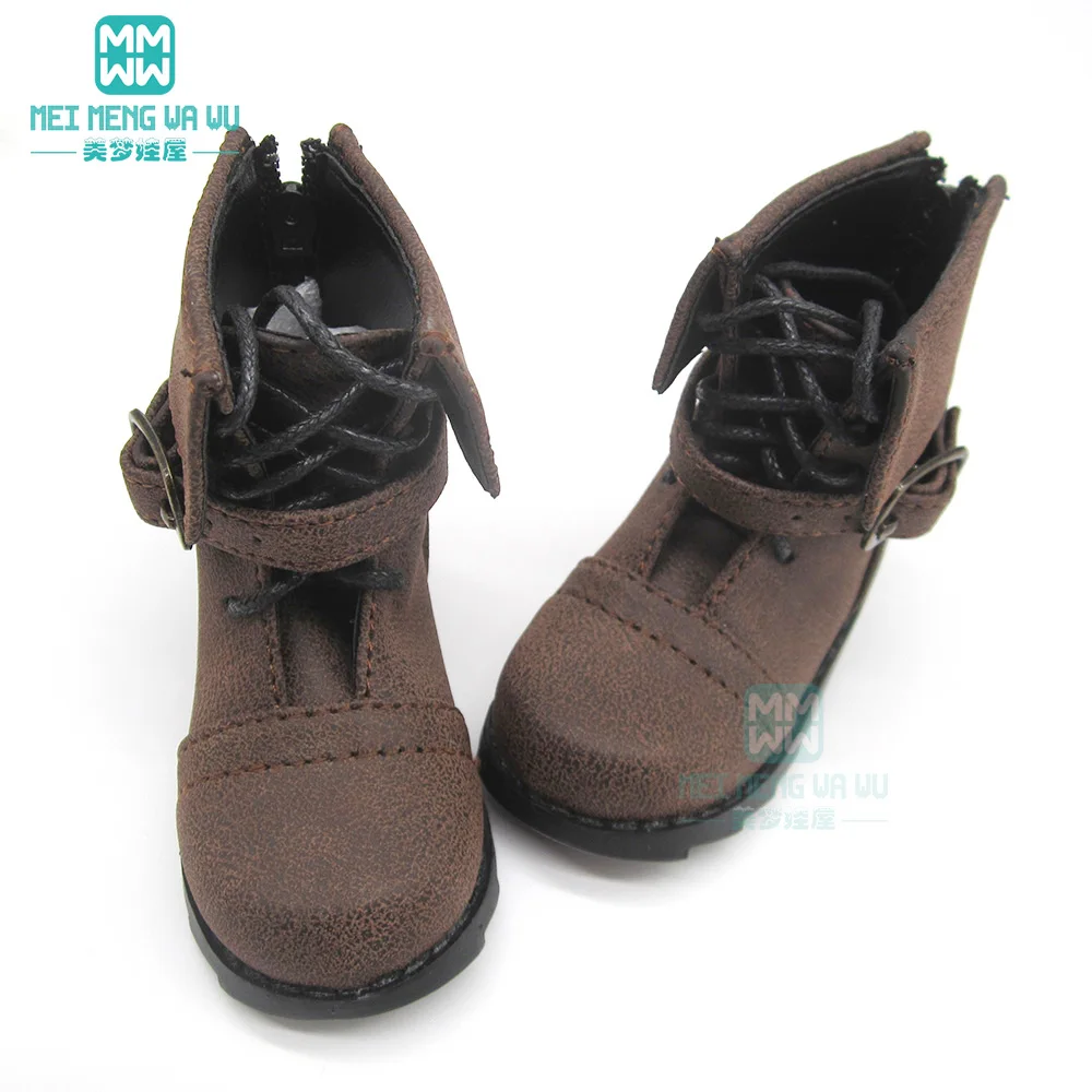 9--11cm Toys Doll Shoes Fits 68--70cm BJD Doll Uncle 1/3 Spherical Joint Doll Pointed Toe Shoes Black White