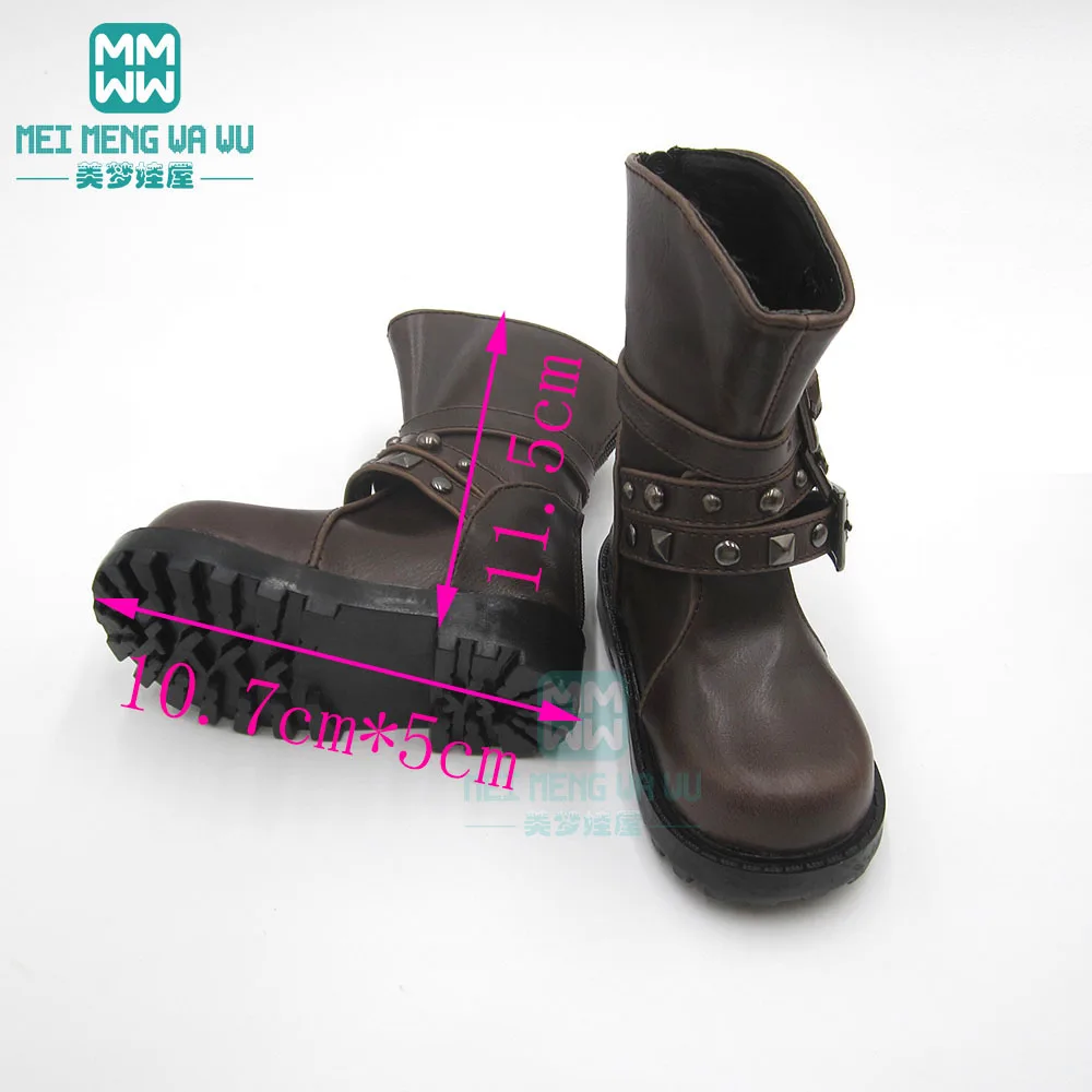 9--11cm Toys Doll Shoes Fits 68--70cm BJD Doll Uncle 1/3 Spherical Joint Doll Pointed Toe Shoes Black White