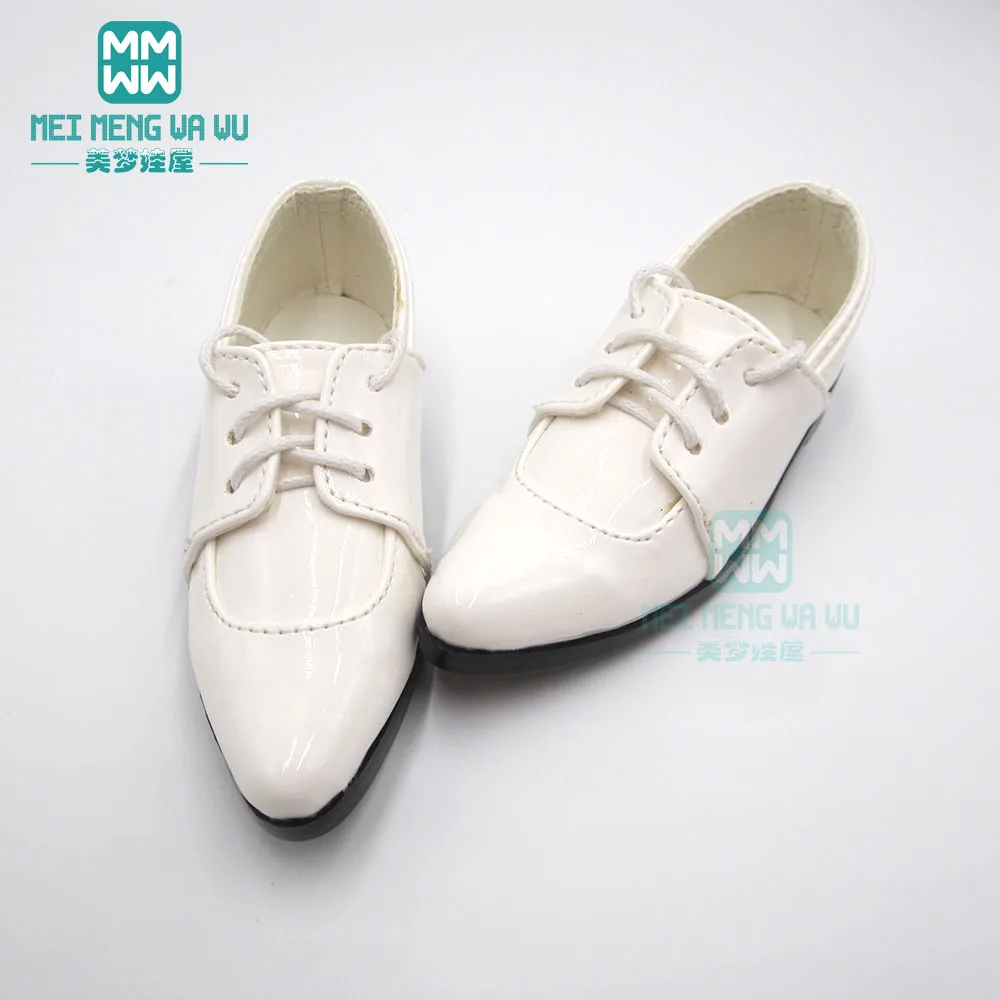9--11cm Toys Doll Shoes Fits 68--70cm BJD Doll Uncle 1/3 Spherical Joint Doll Pointed Toe Shoes Black White