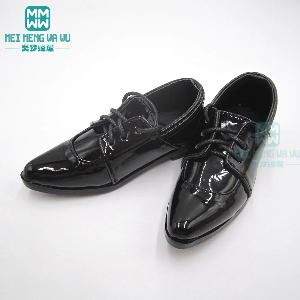 9--11cm Toys Doll Shoes Fits 68--70cm BJD Doll Uncle 1/3 Spherical Joint Doll Pointed Toe Shoes Black White
