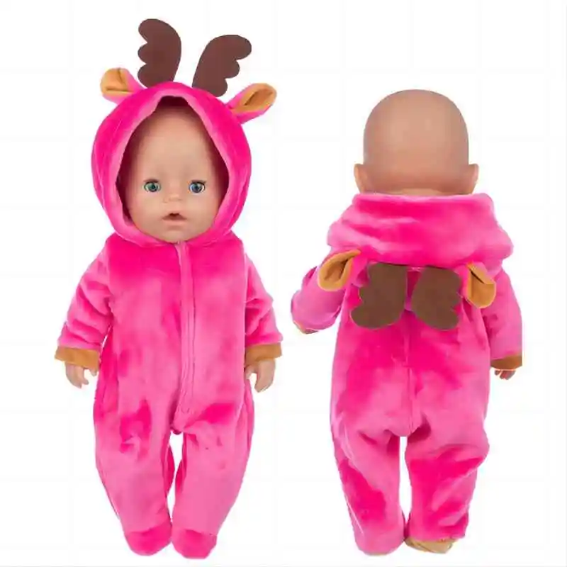 16 Inch Baby Doll Bathrobes 17 Inch Reborn Dolls Clothes Sleeping Wear