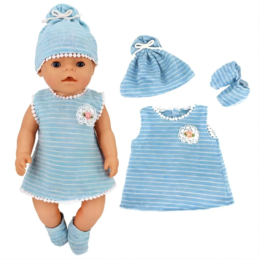 16 Inch Baby Doll Bathrobes 17 Inch Reborn Dolls Clothes Sleeping Wear