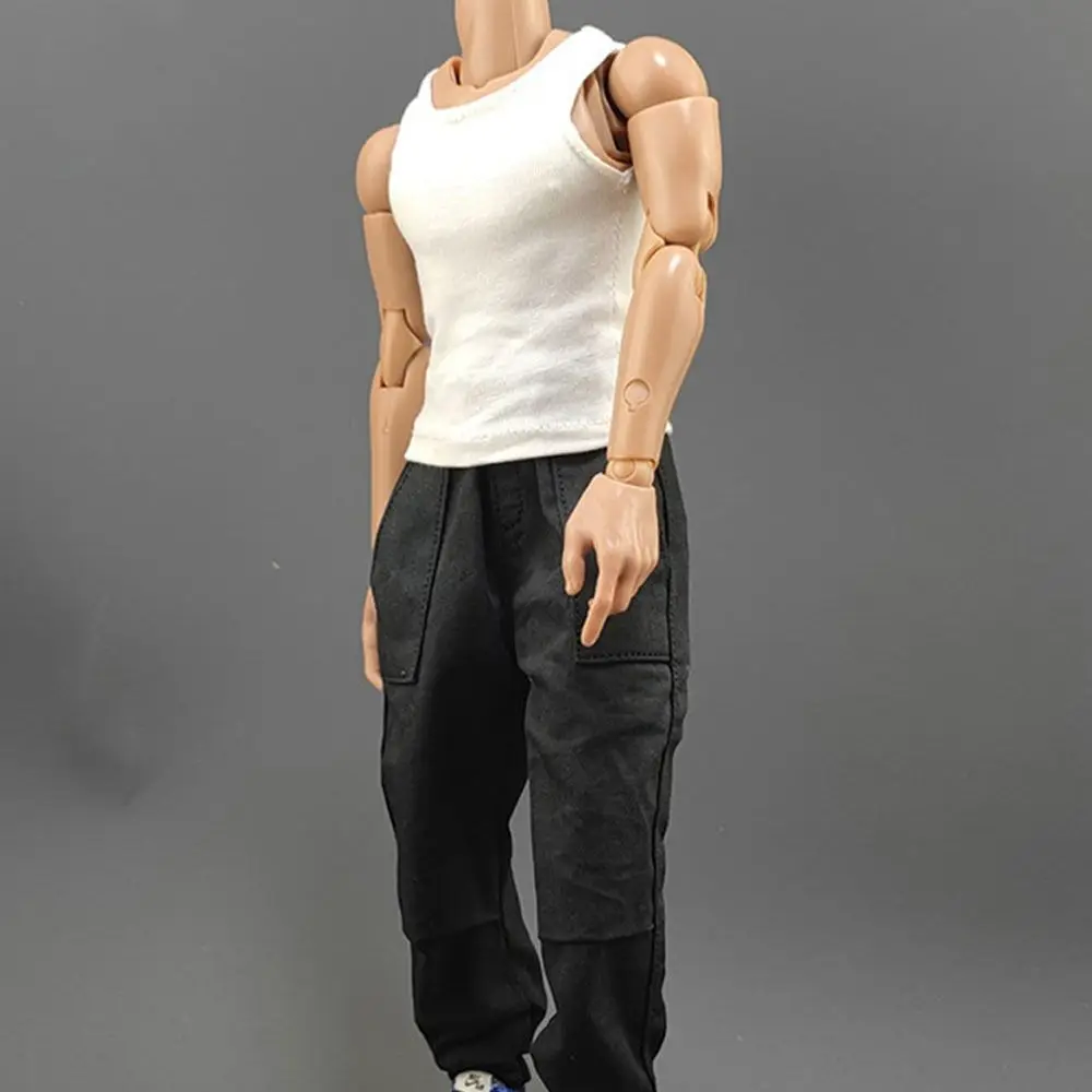 1/6 Miniature Soldier Trendy Clothing Round Neck T-shirt Male Hiking Casual Tank Bottom Female Sports Tops Soldier