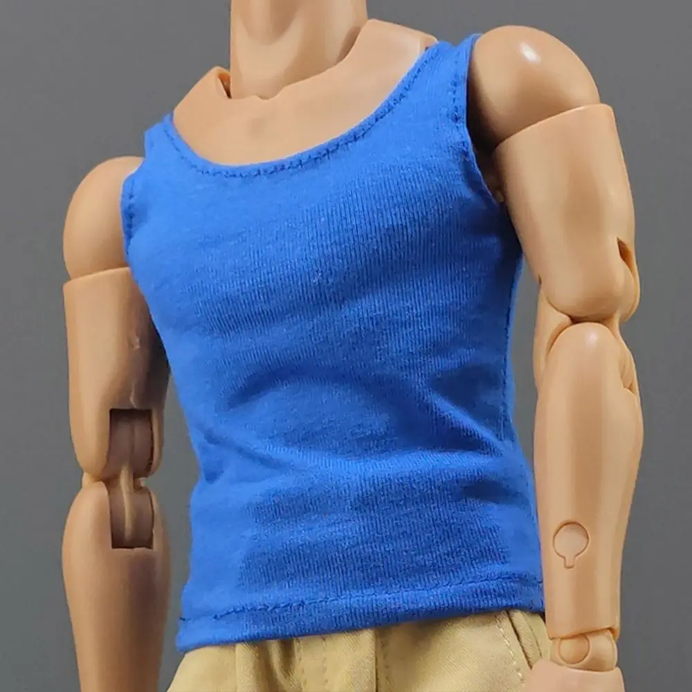 1/6 Miniature Soldier Trendy Clothing Round Neck T-shirt Male Hiking Casual Tank Bottom Female Sports Tops Soldier