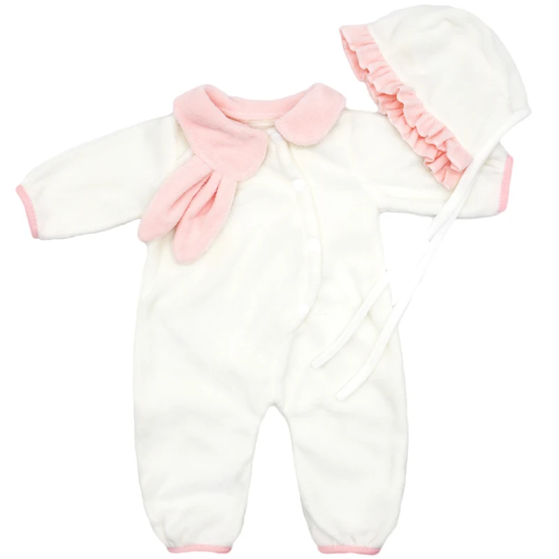55cm Reborn Baby Doll Clothes Pink Cardigan Dress Cap 22" Doll Dress Skirt Toys Outfit